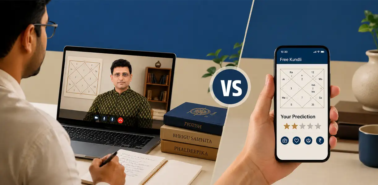 Online Kundli consultation vs Free Apps: Which is better?